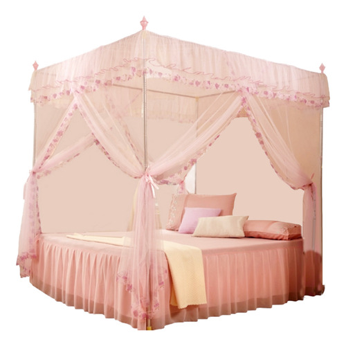 Cortina Para Postes Bed Canopy Luxury Princess Con 3 Abertur