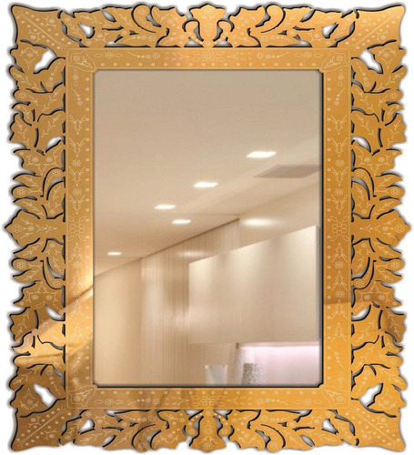 Quadro Espelho Veneziano Decorativo Sala  80x90 - 38.125