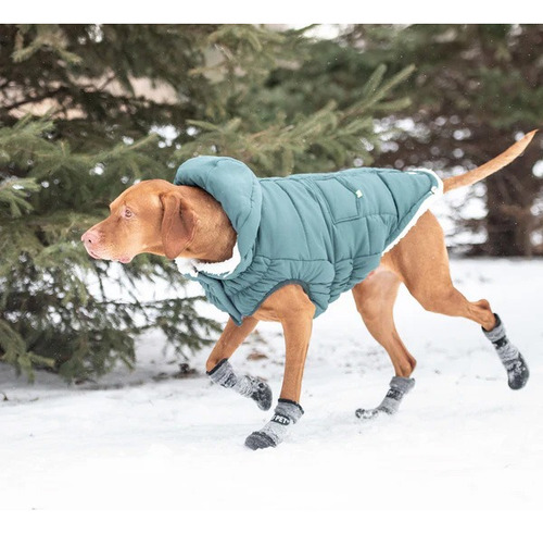 Gfpet Parka Super Puff Impermeable Perro, Verde - Medium