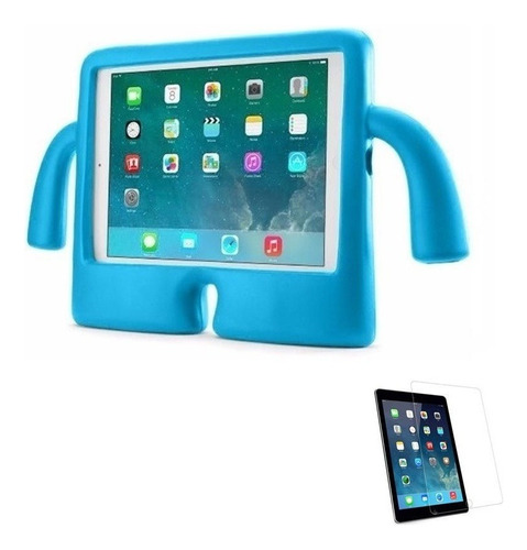 Capa Protetor Infantil Para iPad 9g 10,2 /pel Vidro (azul)