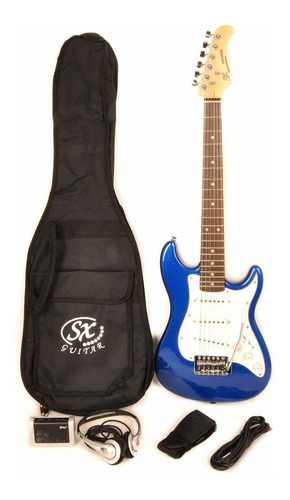 Guitarra Electrica Tamaño 1 2 34 Color Azul Principiante