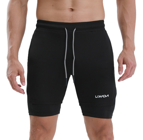 Pantalones Cortos Running For Lixada 2 En 1 Para Entrenamien