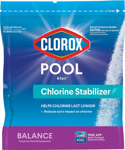 Clorox Pool&spa 12004clx - Estabilizador De Cloro, 4 Libras,