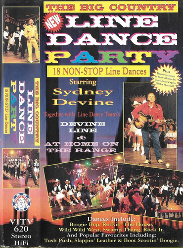 The Big Country Line Dance Party Sydney Devine Vhs