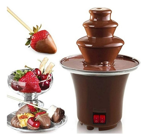 Cascada Fuente De Chocolate Fondue Tres Niveles