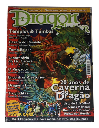 Revista De Rpg Dragon Slayer #9 20 Anos De Caverna Do Dragão