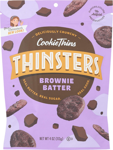 Thinsters Galletas, Brownie Batter Cookie Thins, Paquete De