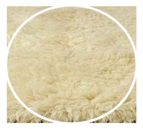 Alfombras Carpetas Flokati Redonda Lana 90 Cm