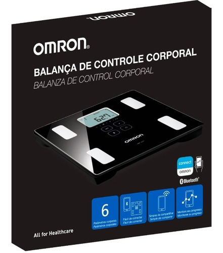 Imagen 3 de 4 de Balanza Omron Control Corporal Con Bluetooth Hbf-222t-la