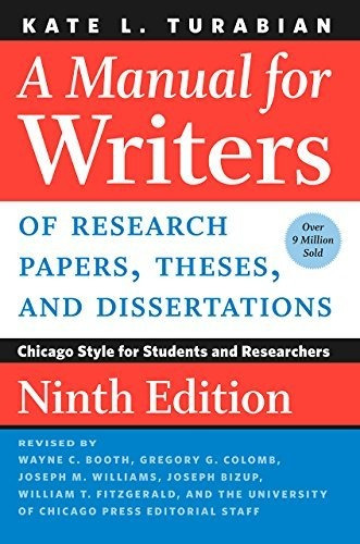 Book : A Manual For Writers Of Research Papers, Theses, And