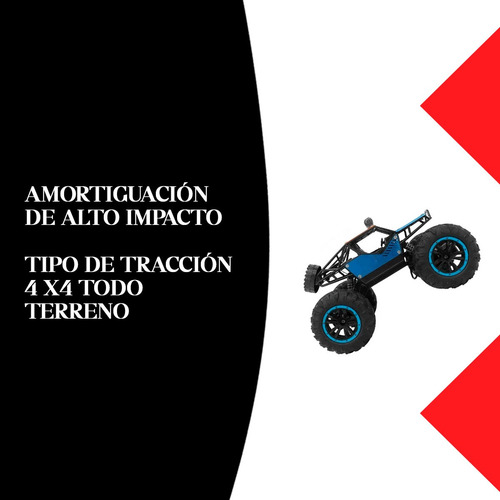 Auto Camioneta Radio Control Remoto 4x4 Monster Truck Alumin Verde Auto