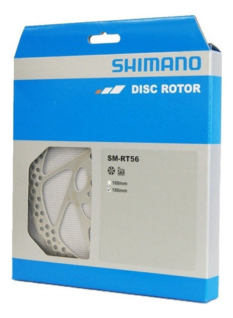 Disco de rotor Shimano SM-RT56, 180 mm, 6 tornillos, plateado