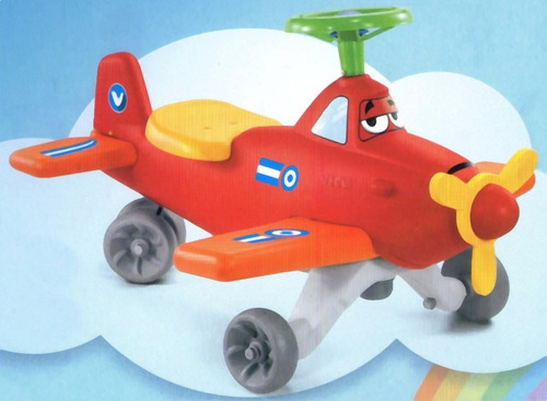 Imagen 5 de 6 de Avion Pulky Vegui Pata Pata Andador Andarin Planeta Juguete