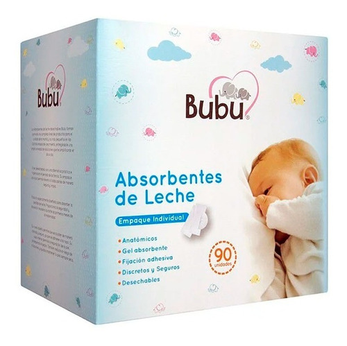 Absorbentes De Leche Bubu Caja X90 Unidades