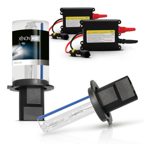 Imagem 1 de 4 de Kit Xenon H1 H3 H7 H11 Hb3 Hb4 H27 12v 6000k