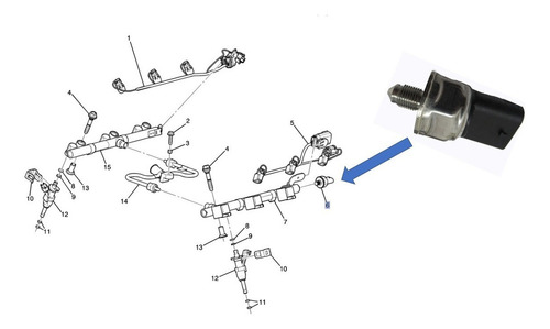Sensor Presion Gasolina (rielinyect) Sierra 1500 5.3 2014