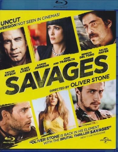 Savages Oliver Stone Pelicula Blu-ray