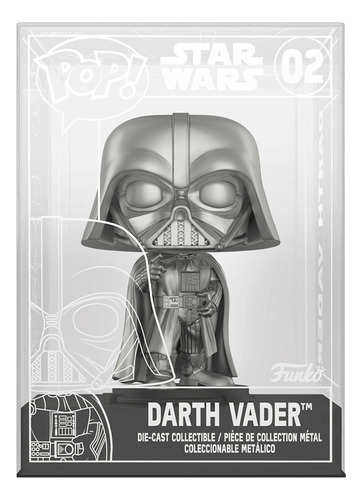 Funko Pop Darth Vader Die Cast Star Wars 02 Exclusivo Chase (Usado)