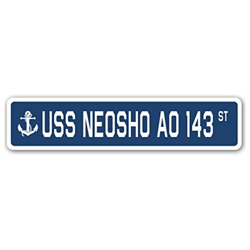 Señal De Calle Uss Neosho Ao 143, Regalo Veterano De M...