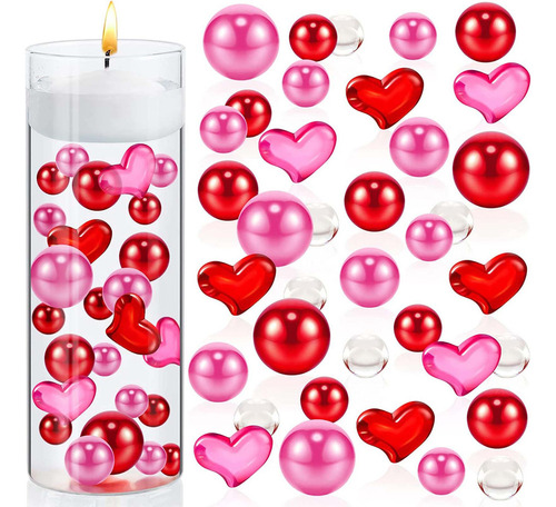 Jarrón De Perlas Para El Día De San Valentín, Con Forma De C