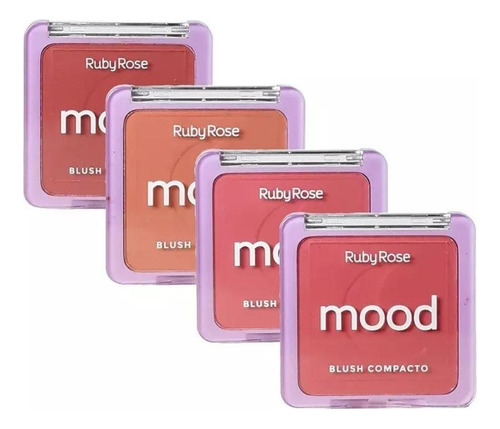 Blush Compacto Mood Matte - Ruby Rose Opções De Cores Lindas