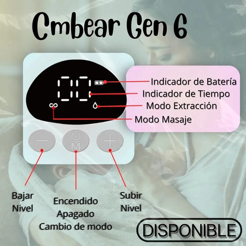 Extractor De Leche Cmbear G6
