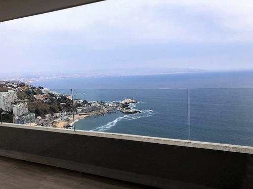 Departamento Nuevo Venta 3 Dorm Vista Despejada En Concón