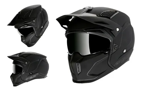 Casco mt online helmets negro mate