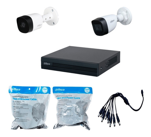 Kit Dvr 1080 + 1 Cam 1080p + 1 Cam 1080p Con Micro + Cables