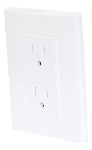 Contacto Duplex Decora Plus Gdo. Hosp. 2p-3h 15a/125v. Blanc