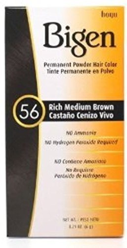 Bigen Permanent Powder Hair Color 56 Medium Brown 1 Ea