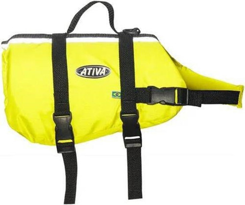 Imagem 2 de 2 de Colete Modelo Pet Vest Marca Ativa Tamanho M Cor Amarelo