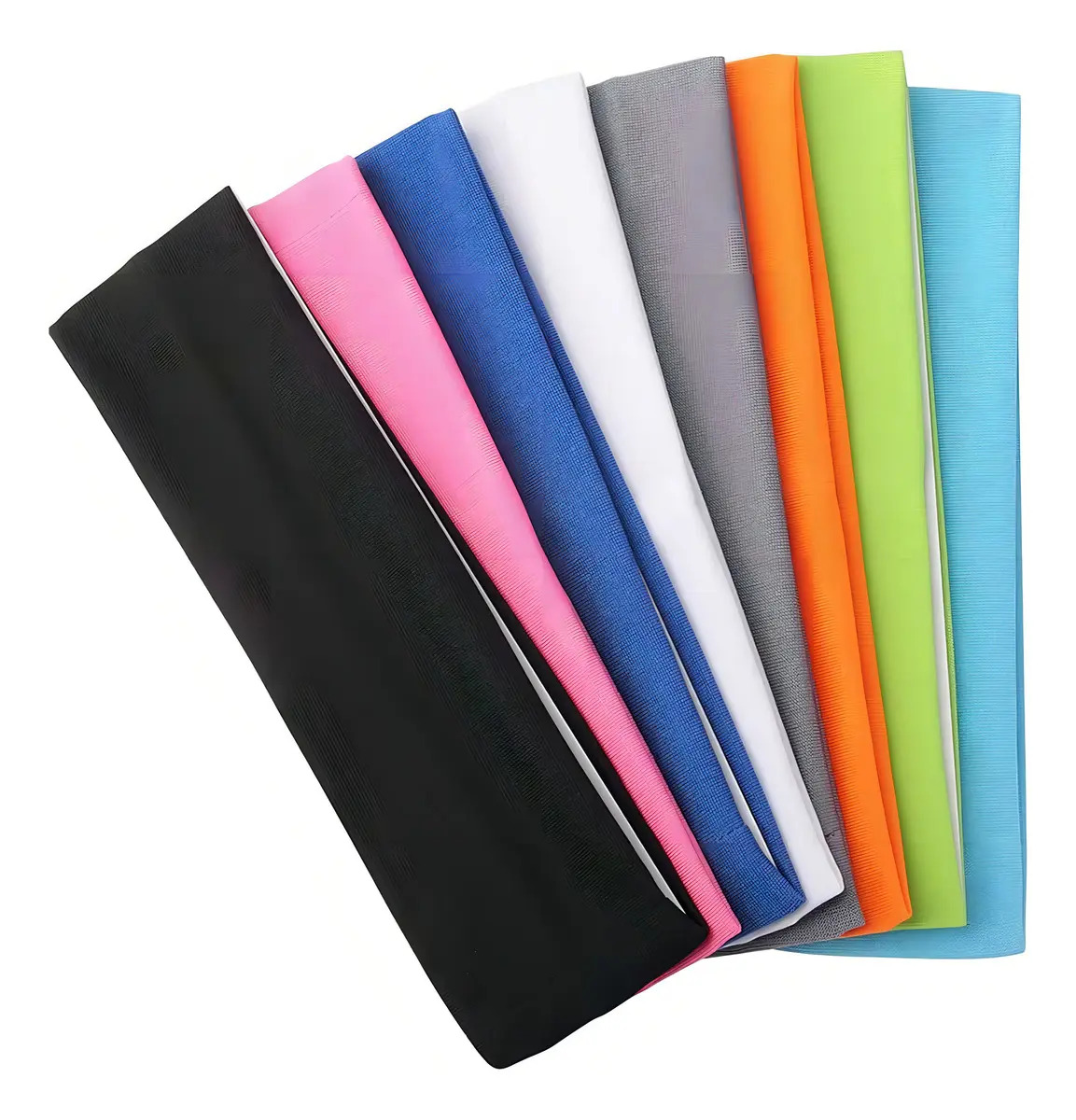 8 Faixas De Cabelo de 8Cm Cores Variados Empório do Rio Faixa Lisa Headband