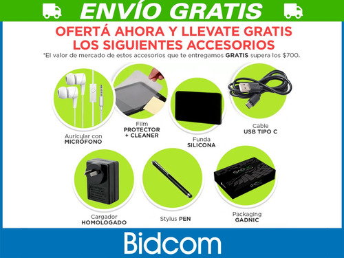 Imagen 3 de 10 de Tablet Celular Gadnic Kids 10 - Chip 3g Wifi - Gamer Para Niños