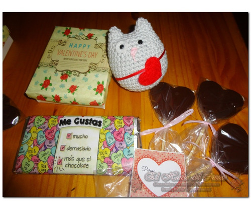 Bombones Premium Veganos + Amirigumi Gatito Tejido Artesanal