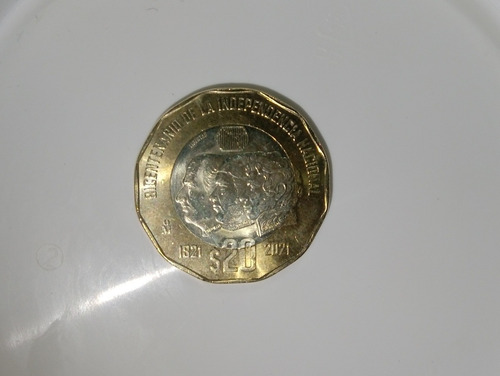 Moneda 20 Pesos Bicentenario De La Independencia Nacional