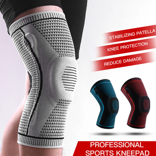 Rodilla Roja De Silicona Transpirable Para Deportes De Compr