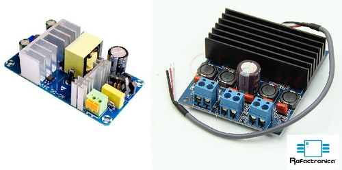 Imagen 1 de 3 de Kit Amplificador 100w 2x50w Y Fuente De Poder