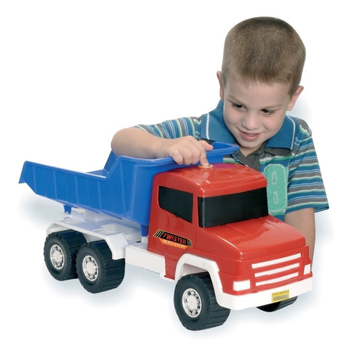 Caminhão De Brinquedo Twister Caçamba Grande 58cm Com Som 