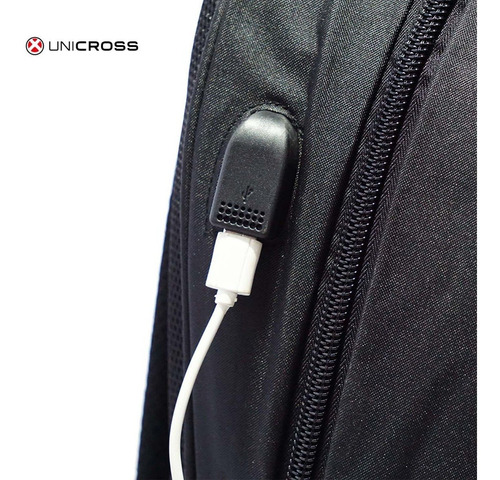 Imagen 8 de 10 de Mochila Porta Notebook Unicross 18.5 Usb 62.3665.1