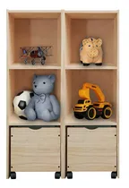 Comprar Kit 2 Baul Organizador Juguetero Cajon Ruedas 32x40x122