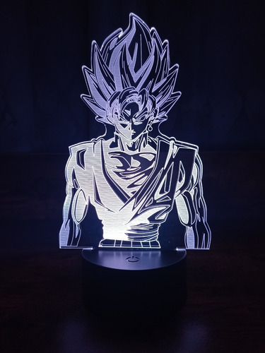 Lampara Led Goku 7 Colores Led En Uno Dragon Ball Z