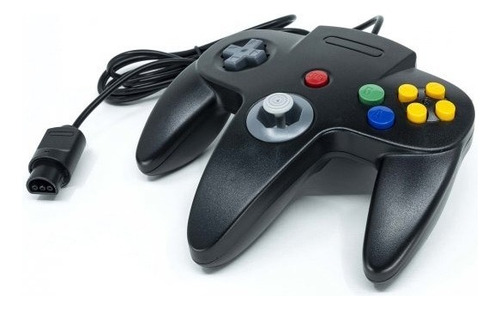 Control Para Nintendo 64 N64 Alambrico Teknogame Negro