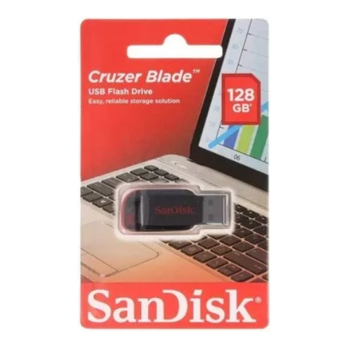 Pendrive Sandisk 128gb Cruzer Blade 128 Gb 2.0