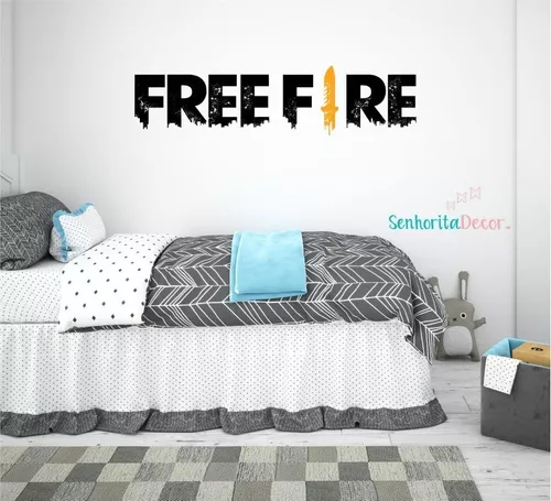 Adesivo de Parede Free Fire Personalizado