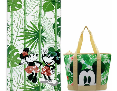 Bolsa Tote Y Toalla De Mickey Y Minnie Mouse Disney Store