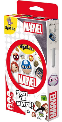 Spot It Marvel Inglés | Zygomatic | Juego 2 A 8 Jugadores