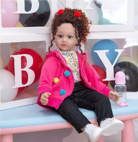Bebê Reborn Boneca Silicone Renascer Baby Doll Princes 60cm