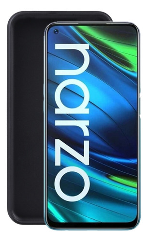 Funda De Teléfono Tpu Negra Para Oppo Realme Narzo 30 5g