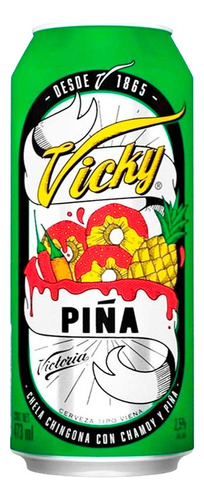 Cerveza Vicky Piña Oscura 473ml